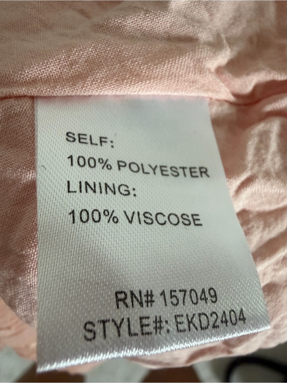 V-Neck Long Sleeve Tiered Mini Dress in Coral   size M - Picture 17 of 17